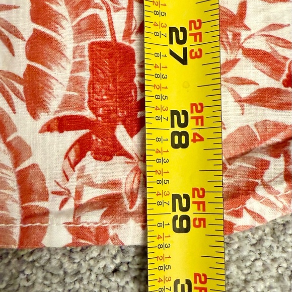 NWT Men’s‎ Tommy Bahama Short Sleeve Hawaiian Cotton Shirt Mango Tango - Picture 12 of 15